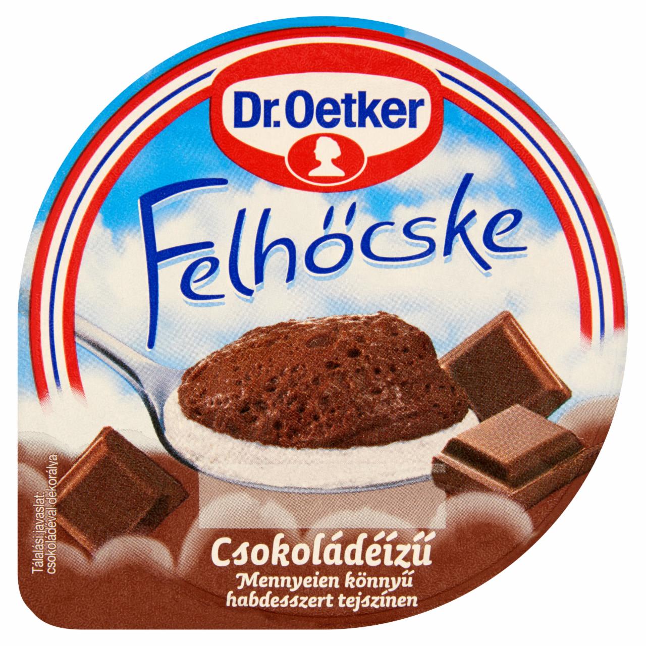 Képek - Dr. Oetker Felhőcske csokoládéízű puding tejszínnel 125 g