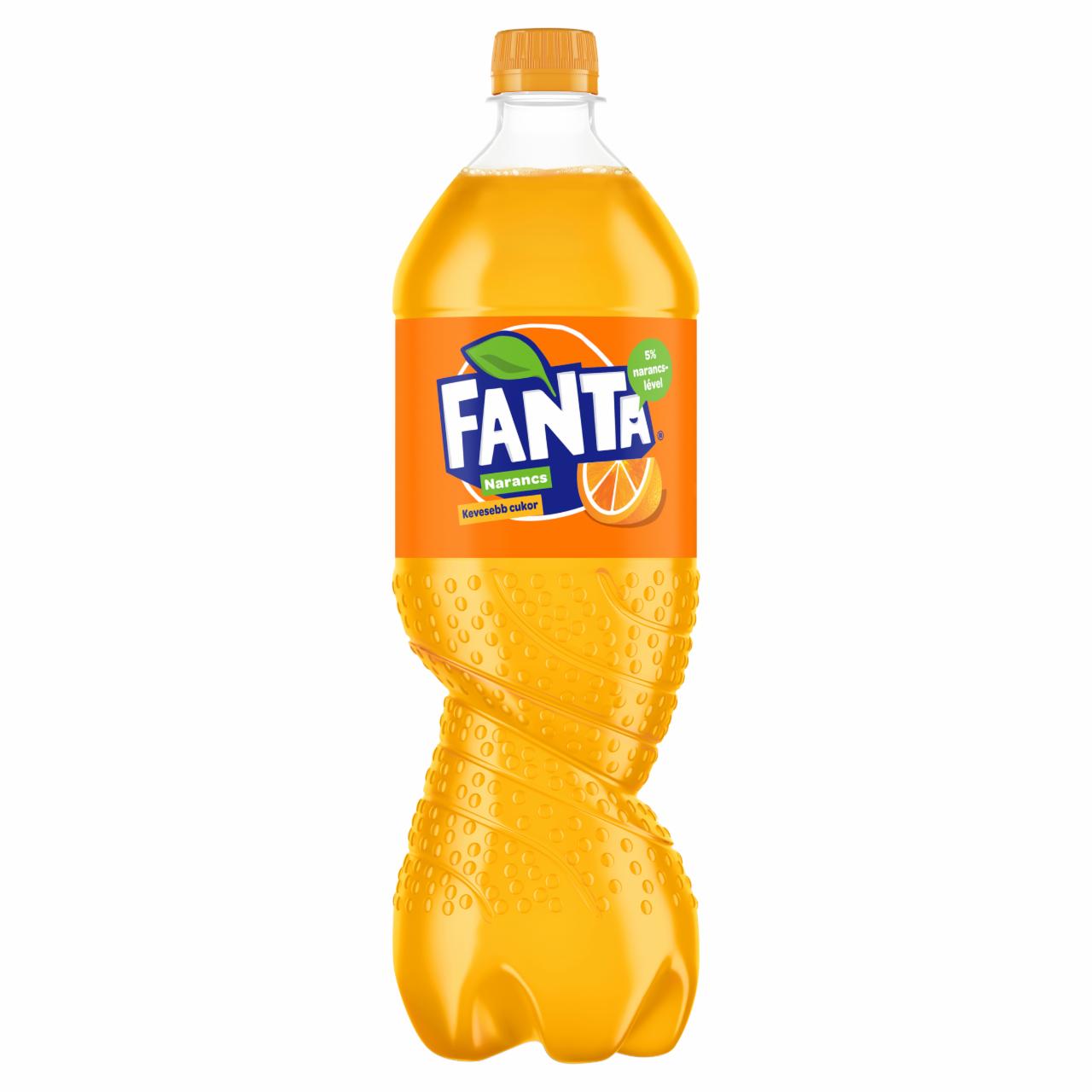 Képek - Fanta narancs ízű szénsavas üdítőital cukorral és édesítőszerekkel 1 l