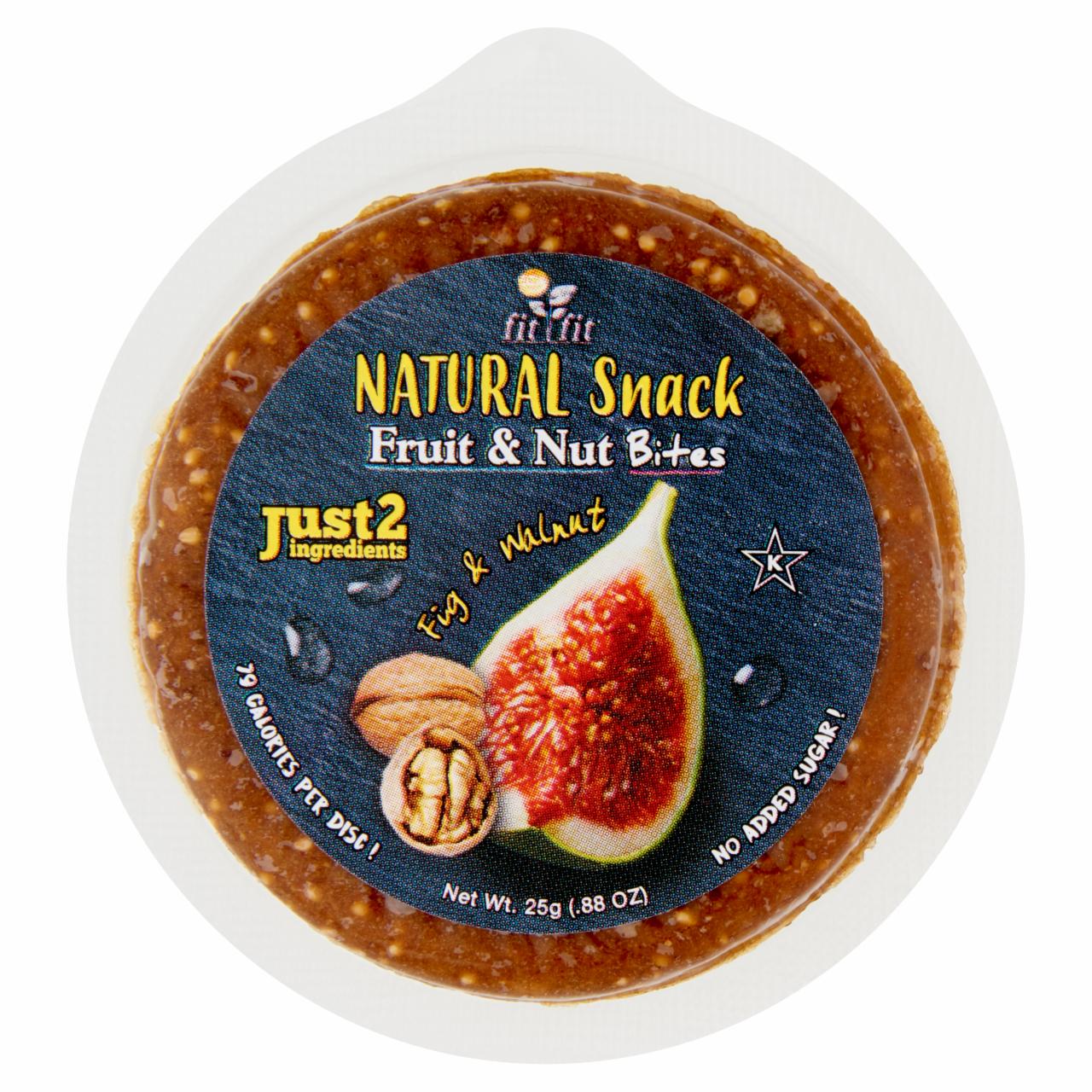Képek - Fit Fit Natural Snack Fruit & Nut Bites Fig & Walnut 25 g