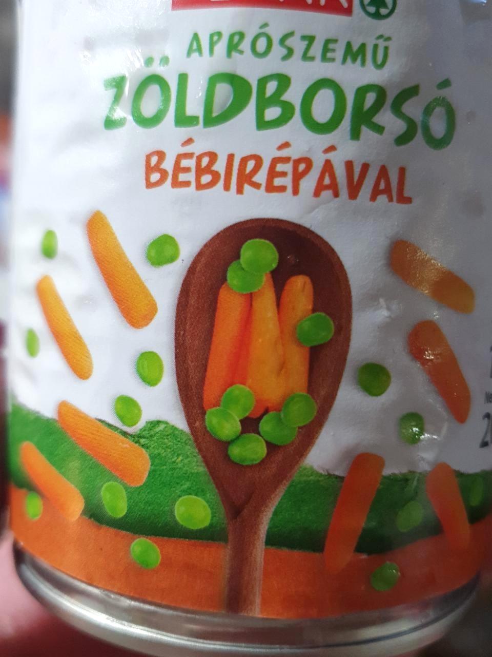 Képek - Aprószemű zöldborsó bébirépával Spar