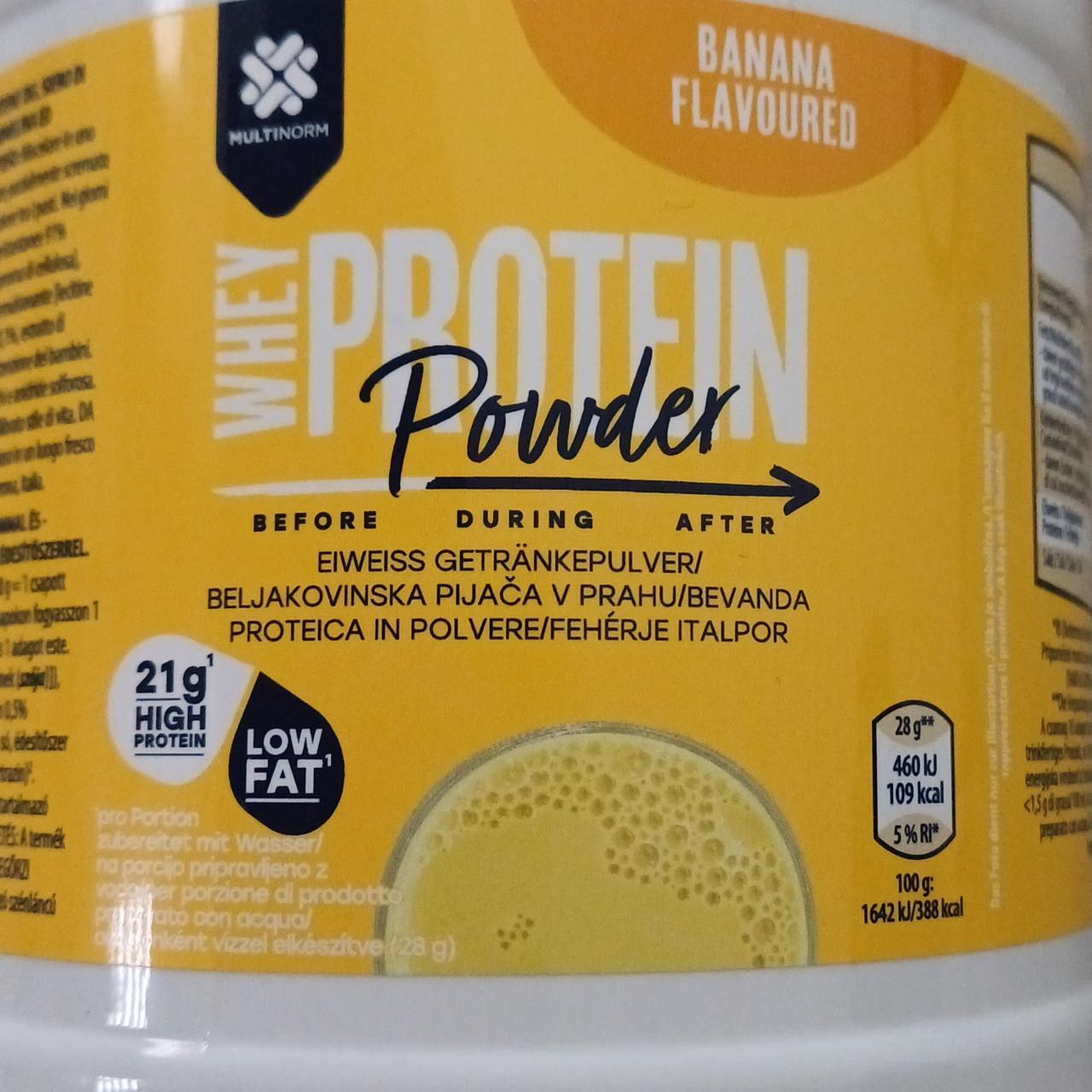Képek - Whey Protein Powder Banana Flavoured Multinorm