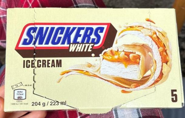Képek - Snickers tejjégkrém, földimogyoróval és lágy karamellel kakaóvajas bevonattal 44,6 ml
