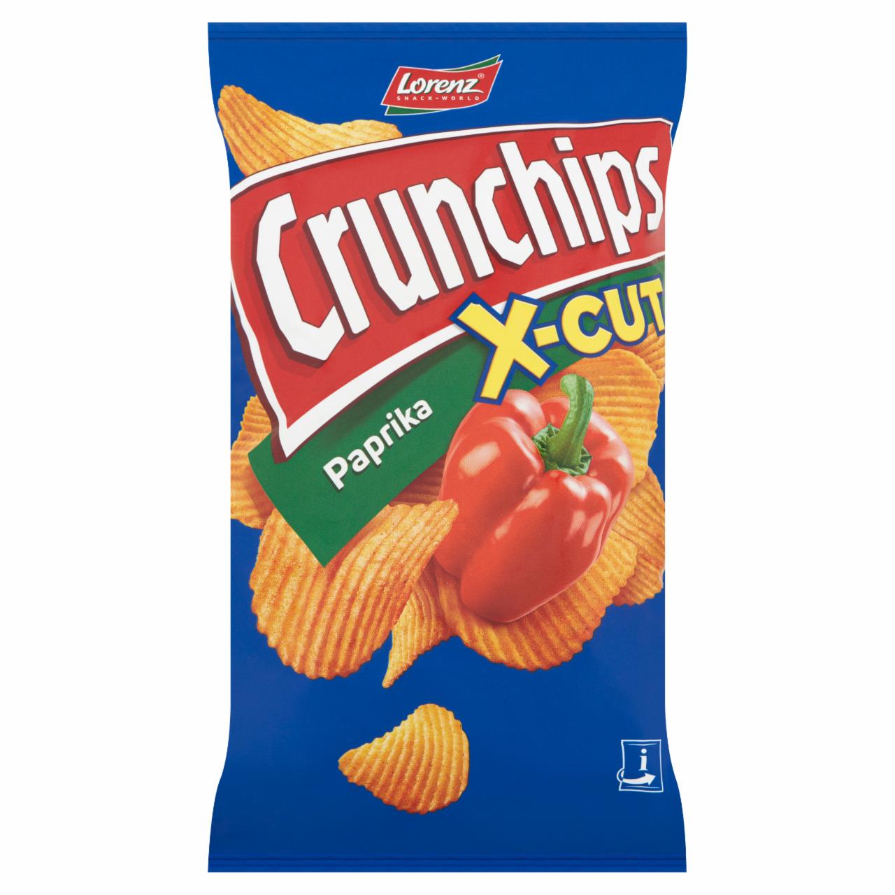 Képek - Lorenz Crunchips X-cut paprikás ízesítésű hullámos burgonyachips 75 g