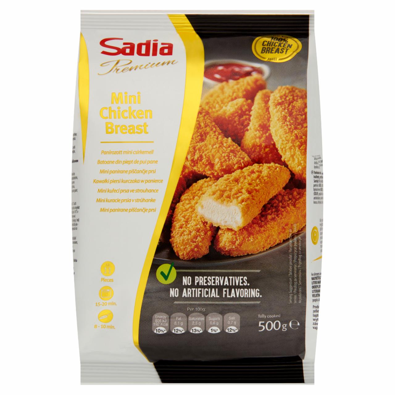 Képek - Sadia Premium gyorsfagyasztott szeletelt panírozott mini csirkemell 500 g