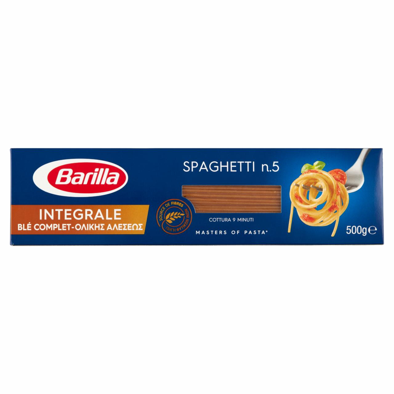 Képek - Barilla Spaghetti teljes kiőrlésű szálas durum száraztészta 500 g