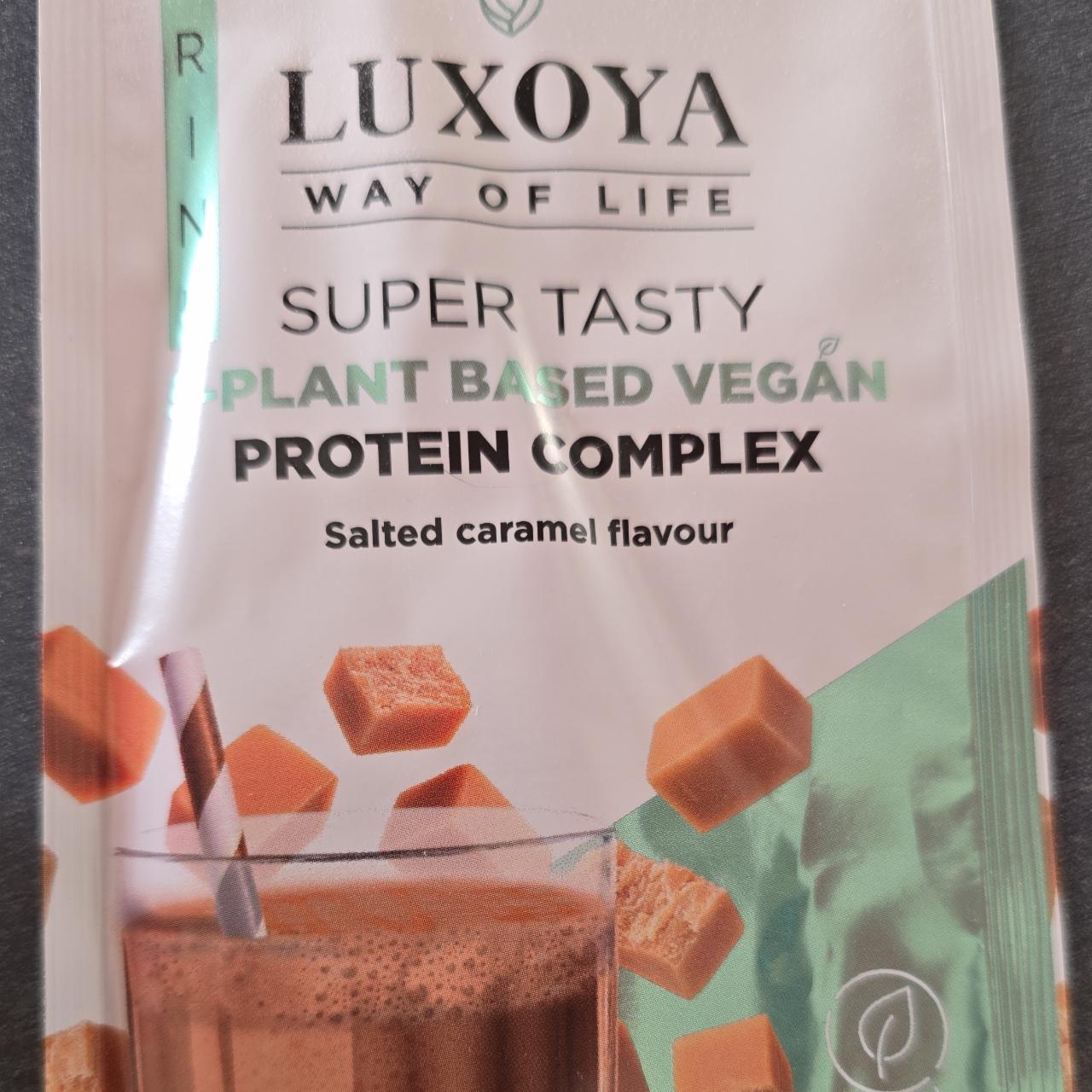 Képek - Super tasty 5 plant based vegán protein complex Salted caramel flavour Luxoya