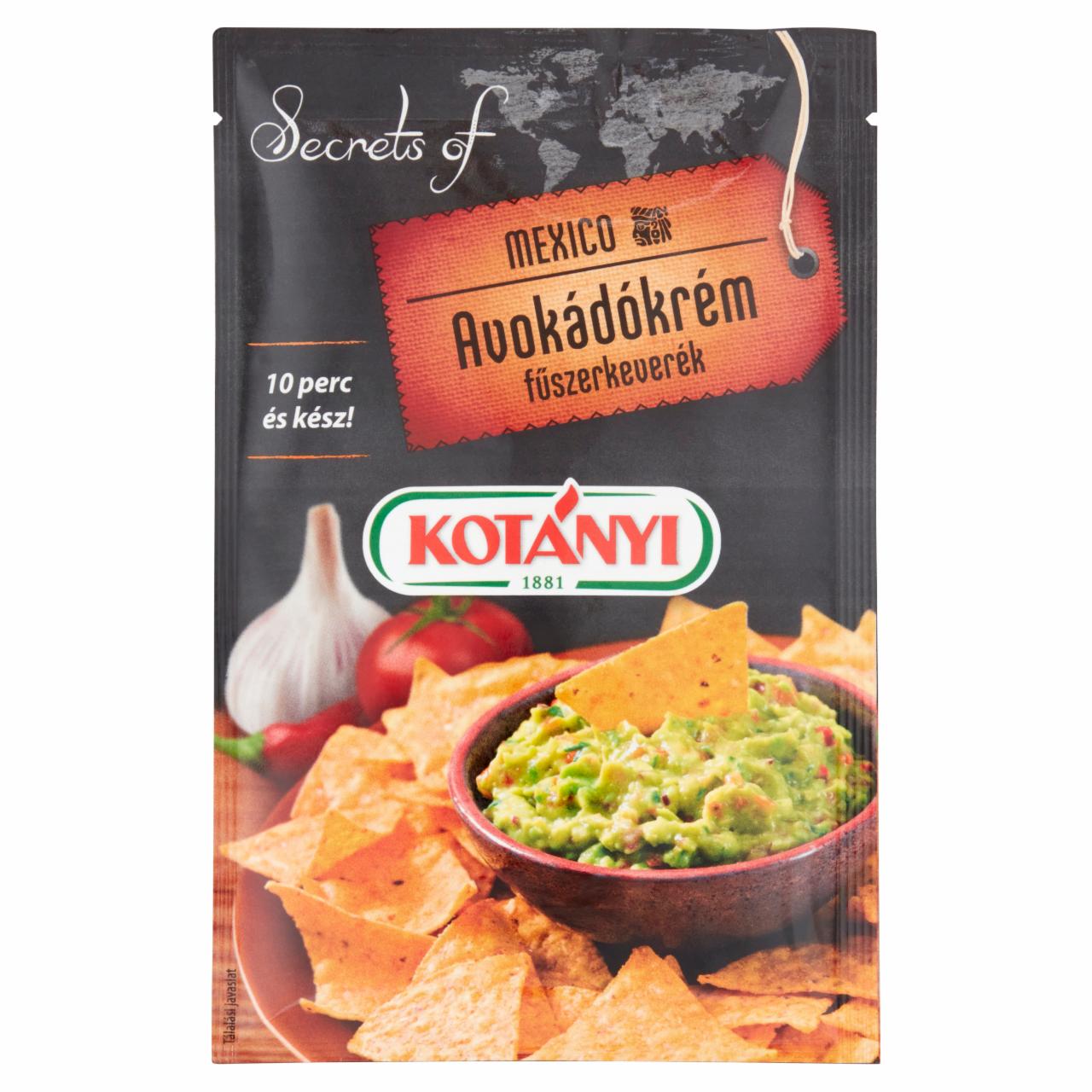 Képek - Kotányi Secrets of Mexico avokádókrém fűszerkeverék 25 g