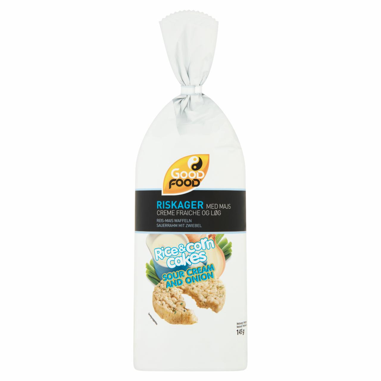 Képek - Good Food tejfölös-hagymás ízű, puffasztott rizses-kukoricás szelet 145 g