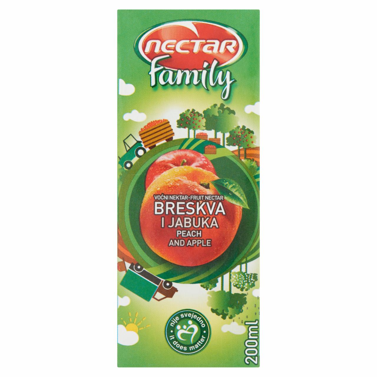 Képek - Nectar Family rostos őszibarack és alma gyümölcsital 200 ml