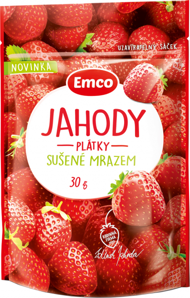 Képek - Jahody plátky sušené mrazem Emco