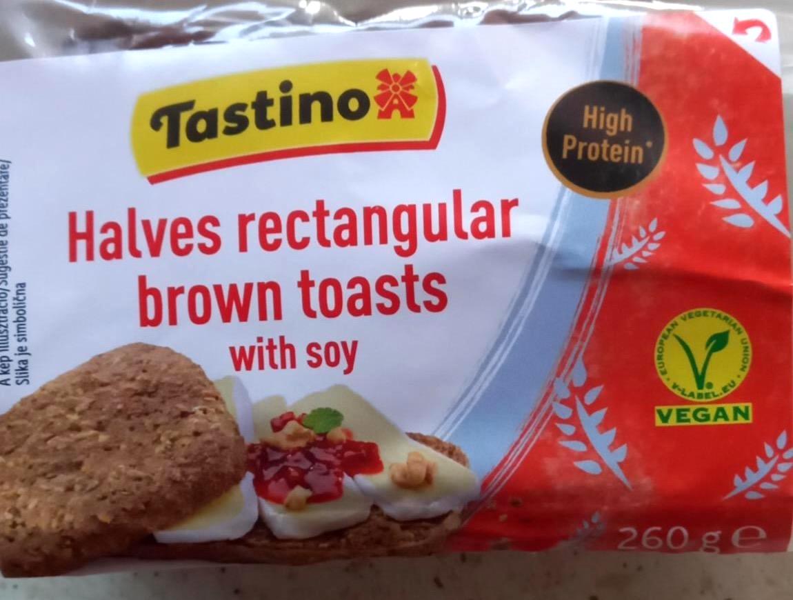 Képek - Halves rectangular brown toasts with soy Tastino