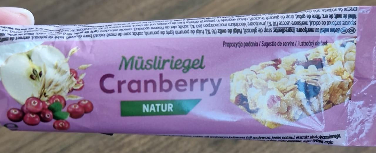 Képek - Cranberry natur Müsliriegel