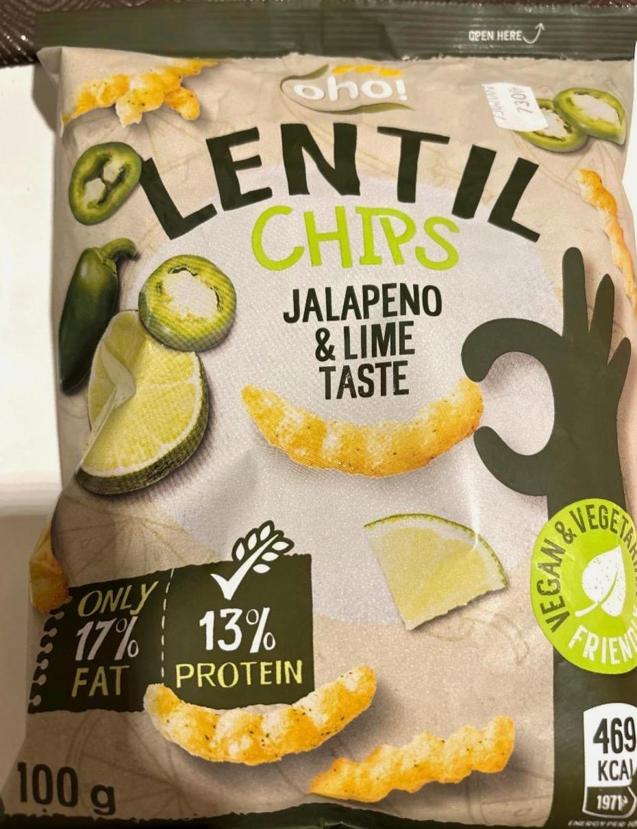 Képek - Vöröslencse chips jalapeno & lime Oho!