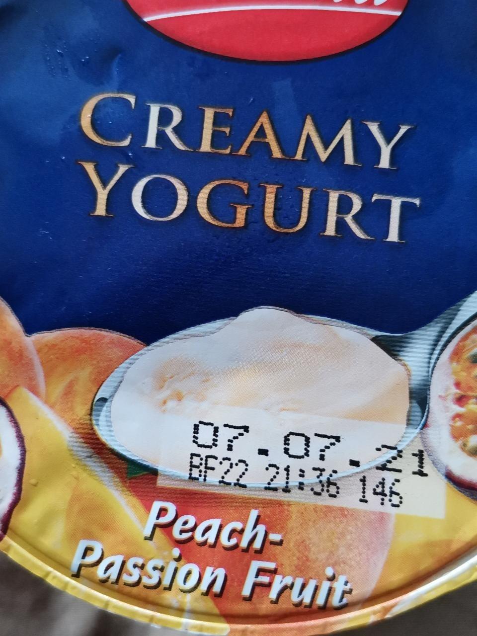 Képek - Creamy yogurt peach - passion fruit Milbona