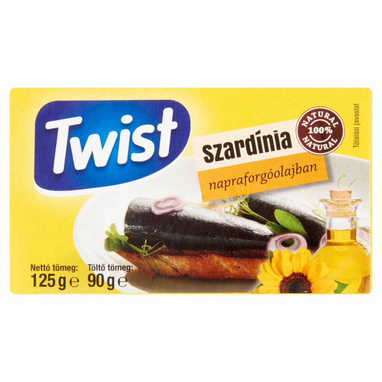 Képek - Twist szardínia napraforgóolajban 125 g