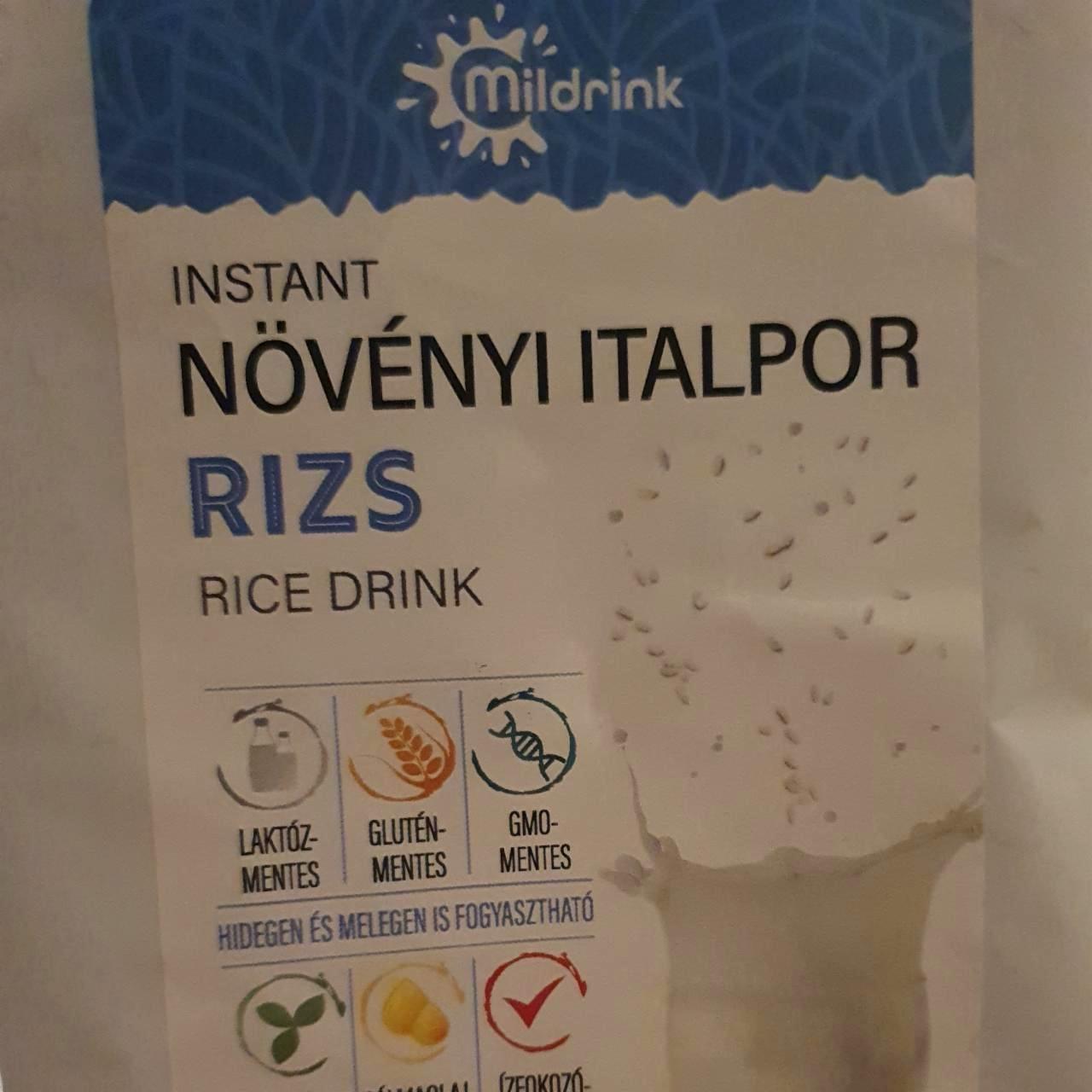 Képek - Instant növényi rizs italpor Mildrink