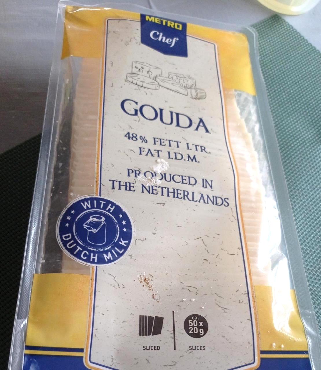 Képek - Szeletelt gouda sajt 48% Metro Chef