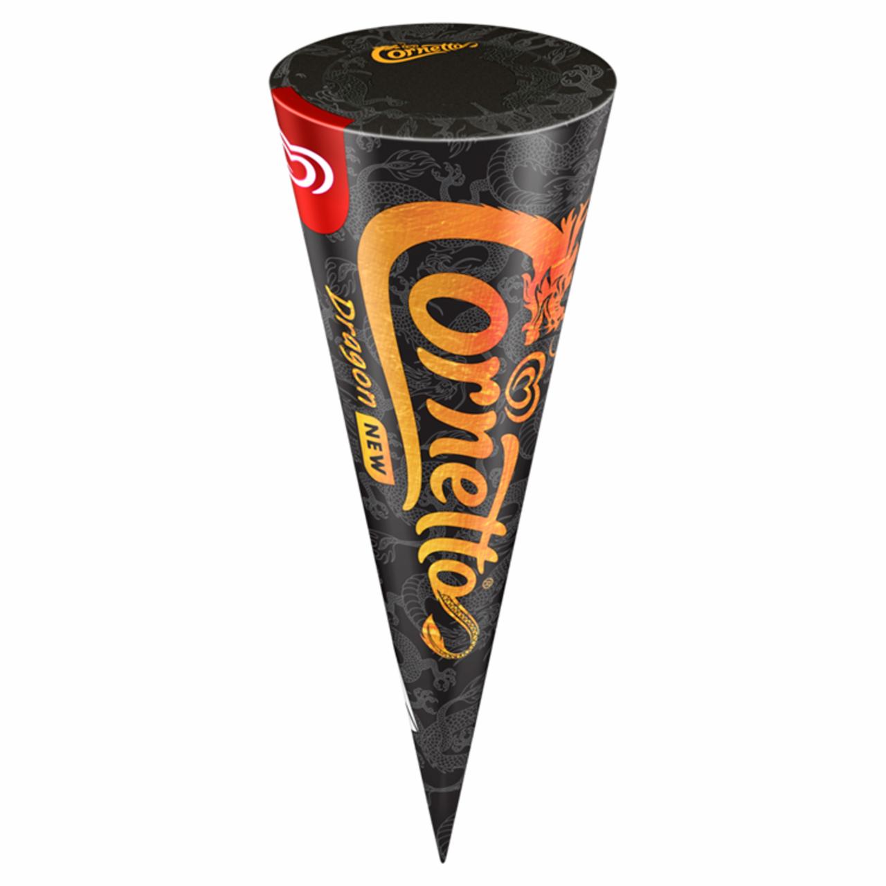 Képek - Cornetto tölcséres jégkrém Sárkány Mangós-Epres 120 ml