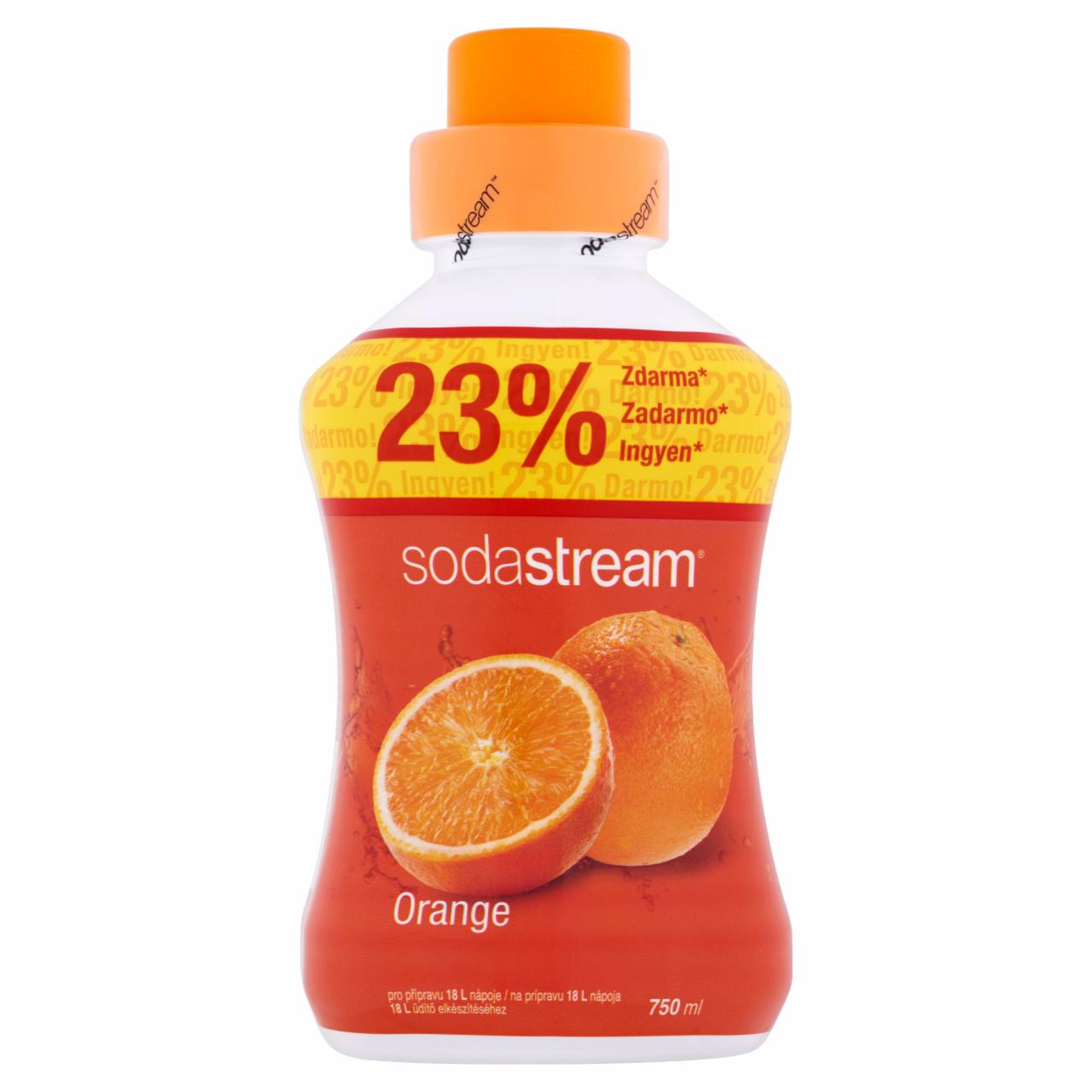 Képek - Sodastream narancs szörp cukorral és édesítőszerrel 750 ml