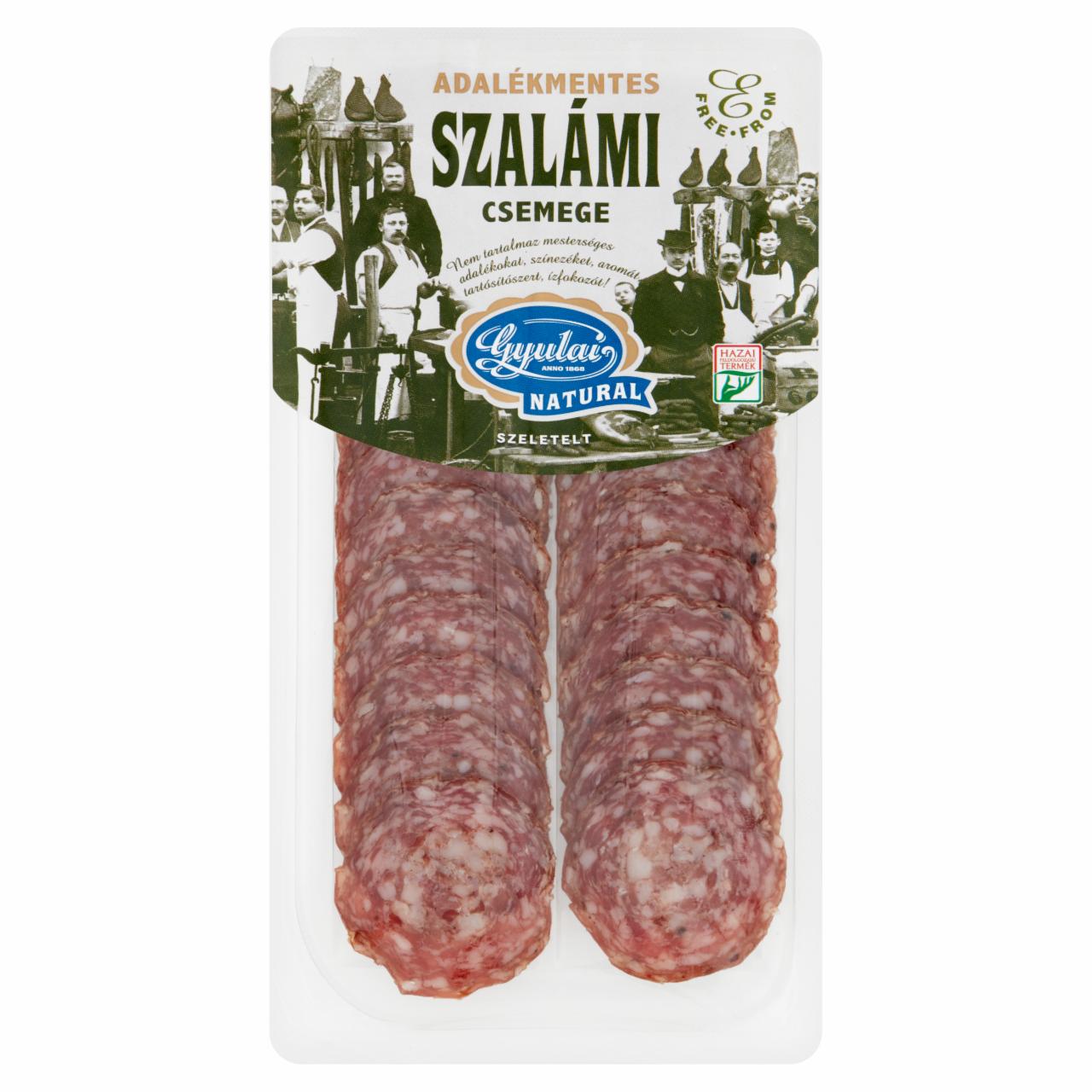 Képek - Gyulai Natural szeletelt adalékmentes csemege szalámi 80 g