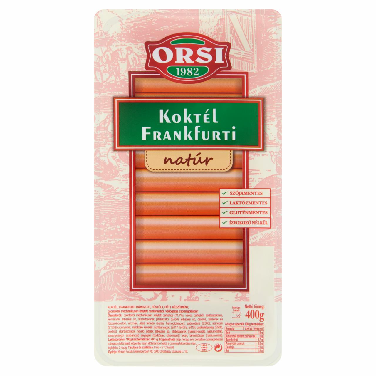 Képek - Orsi natúr koktél frankfurti 400 g