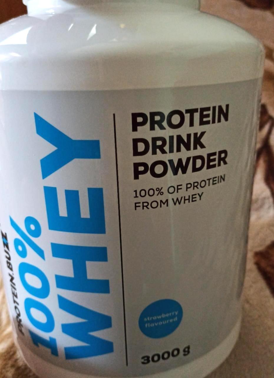 Képek - Protein drink powder 100% whey Strawberry flavoured Protein Buzz
