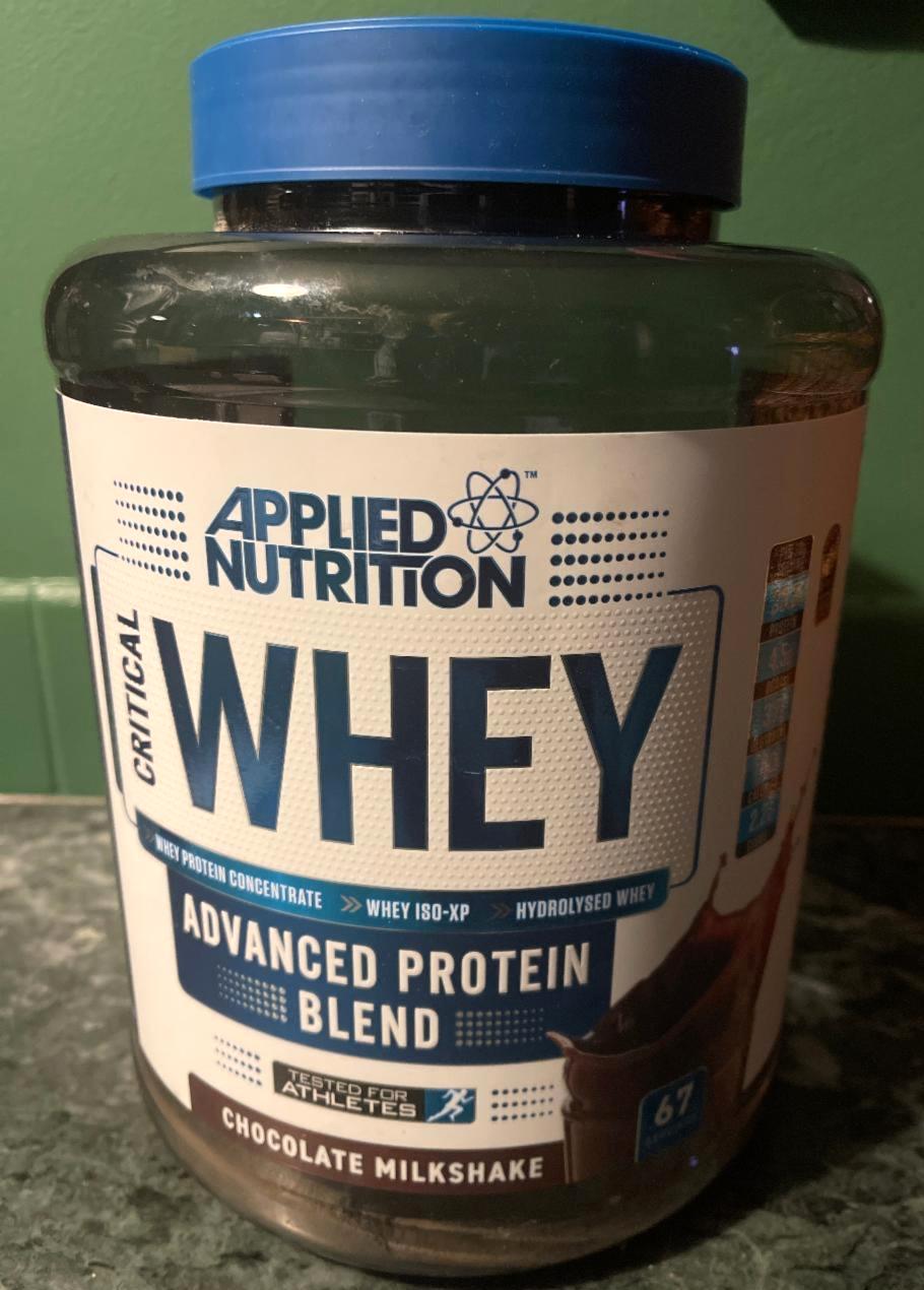 Képek - Whey protein concentrate chocolate milkshake Applied Nutrition