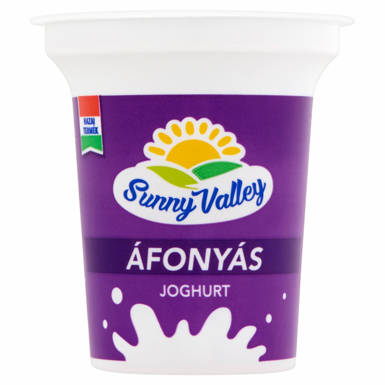 Képek - Sunny Valley élőflórás, zsírszegény áfonyás joghurt 140 g