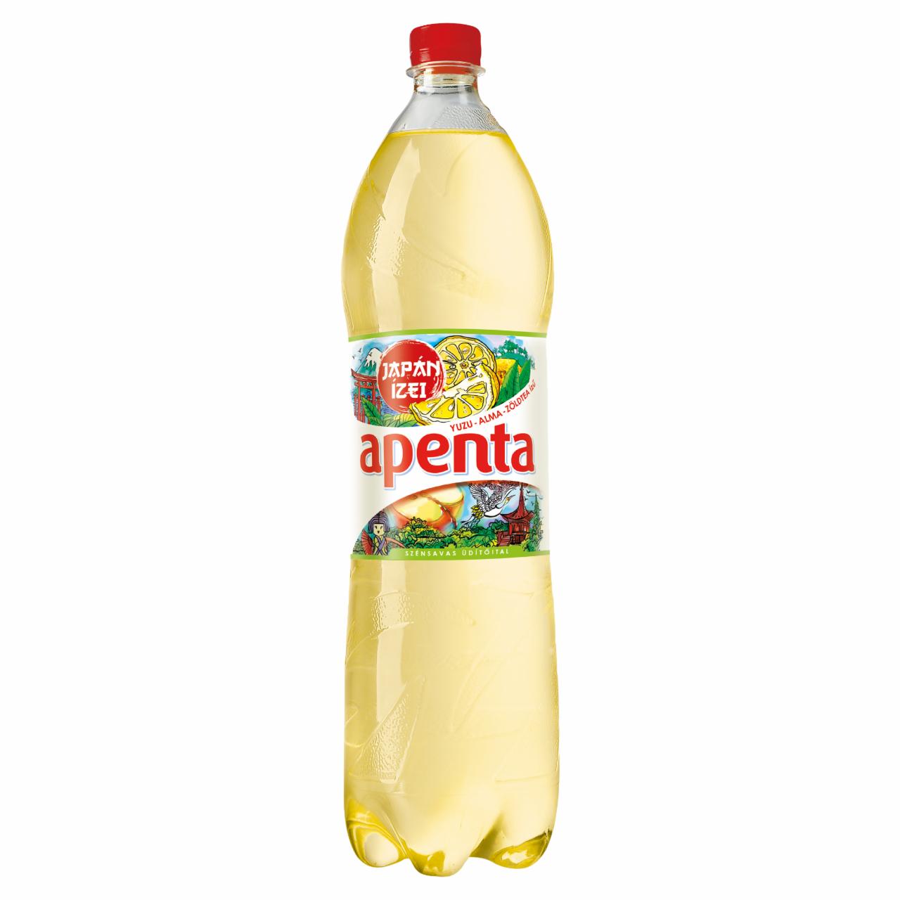 Képek - Apenta Japán Ízei yuzu-alma-zöldtea ízű szénsavas üdítőital 1,5 l