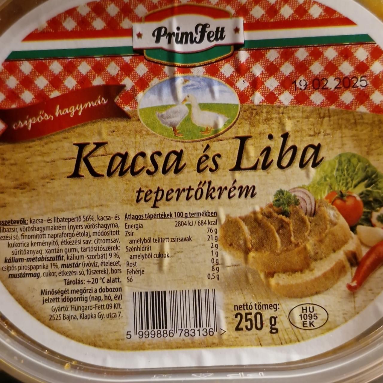 Képek - Kacsa és liba tepertőkrém PrimFett