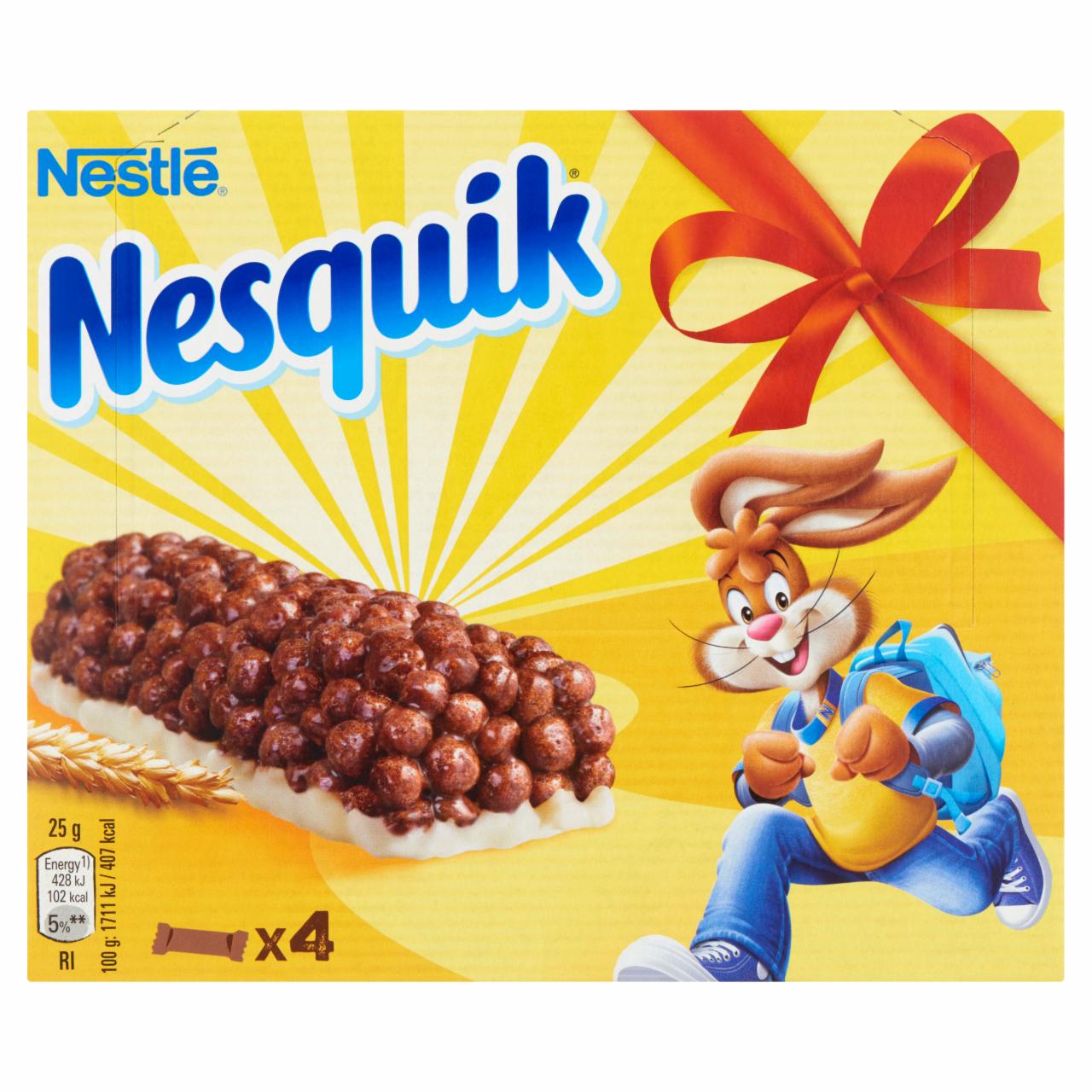 Képek - Nesquik kakaós gabonapehely-szelet tejbevonó talppal Nestlé