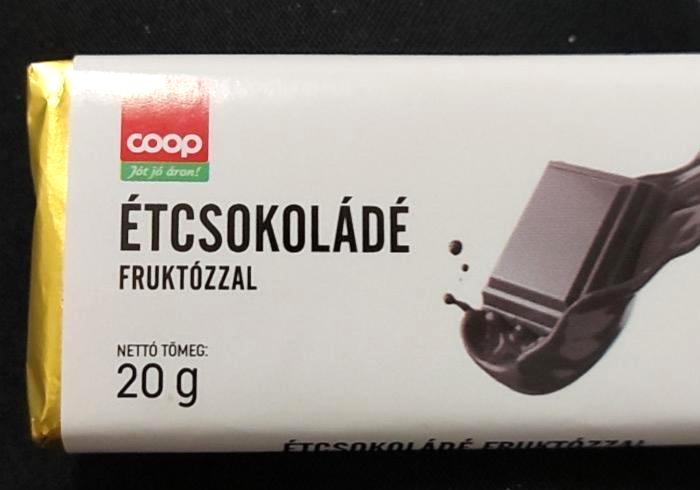 Képek - Étcsokoládé fruktózzal Coop