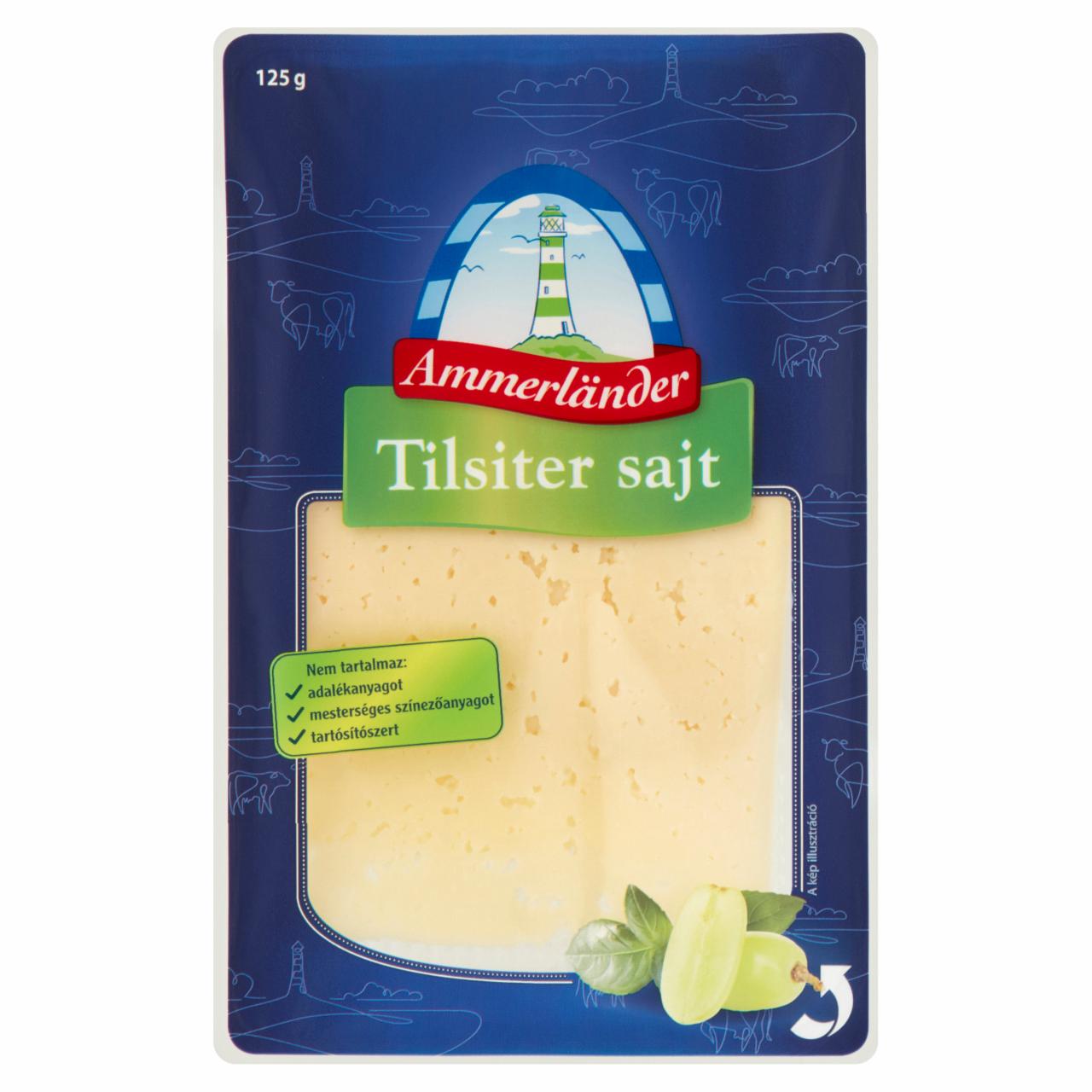 Képek - Ammerländer szeletelt tilsiter sajt 125 g