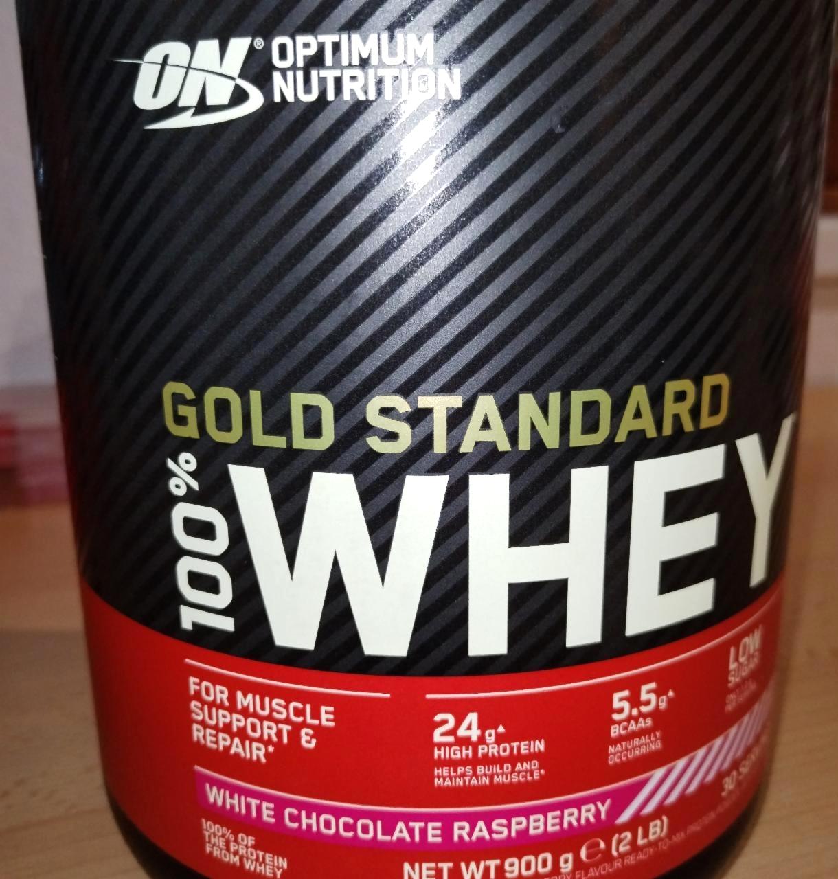 Képek - Gold standard whey White chocolate raspberry Optimum nutrition