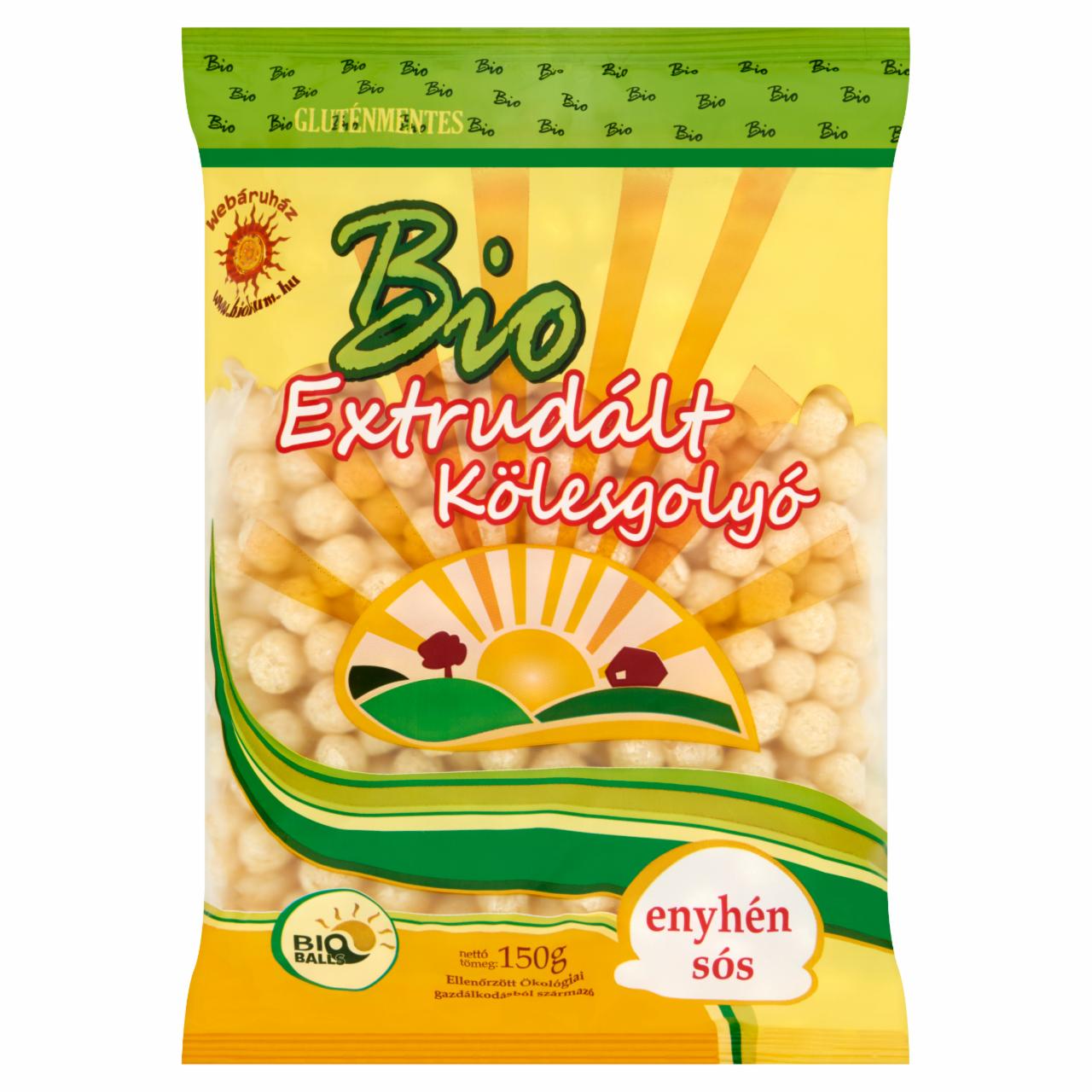 Képek - Bio Balls BIO gluténmentes enyhén sós extrudált kölesgolyó 150 g