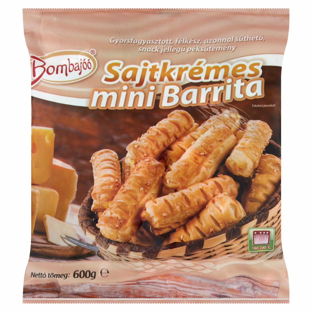 Képek - Bombajóó gyorsfagyasztott sajtkrémes mini Barrita 600 g