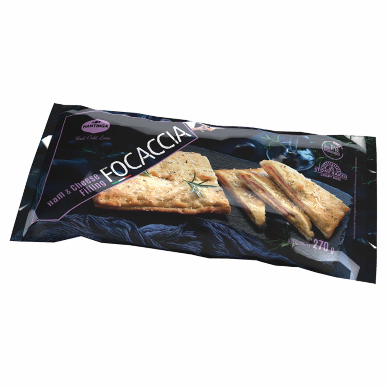 Képek - Mantinga Focaccia gyorsfagyasztott snack négysajtos töltelékkel 260 g