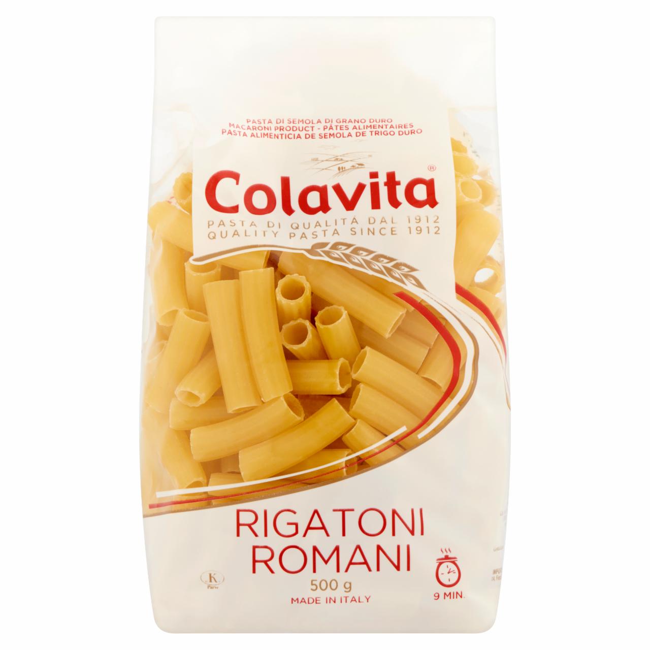 Képek - Colavita Rigatoni Romani apró durum száraztészta 500 g