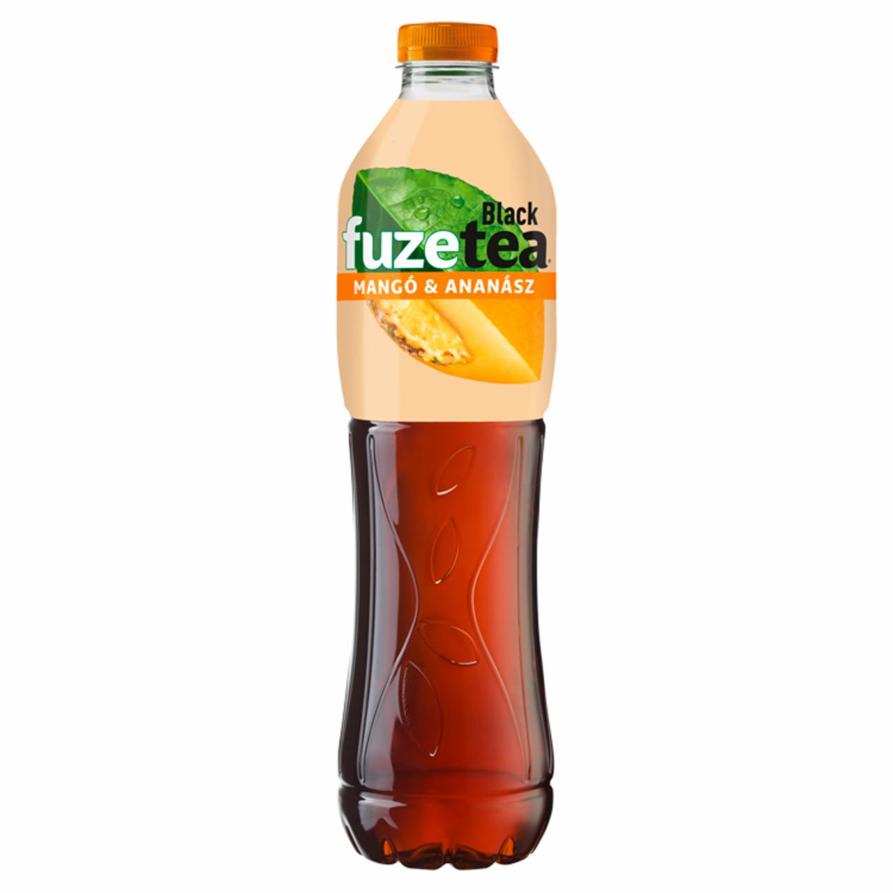 Képek - FUZETEA Mangó-Ananász szénsavmentes üdítőital fekete tea kivonattal cukorral & édesítőszerrel 1,5 l