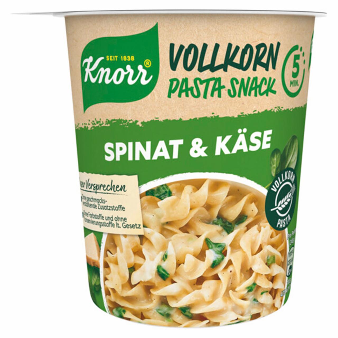 Képek - Knorr Snack enyhén csípős teljes kiőrlésű tészta spenótos-sajtos szószban 60 g