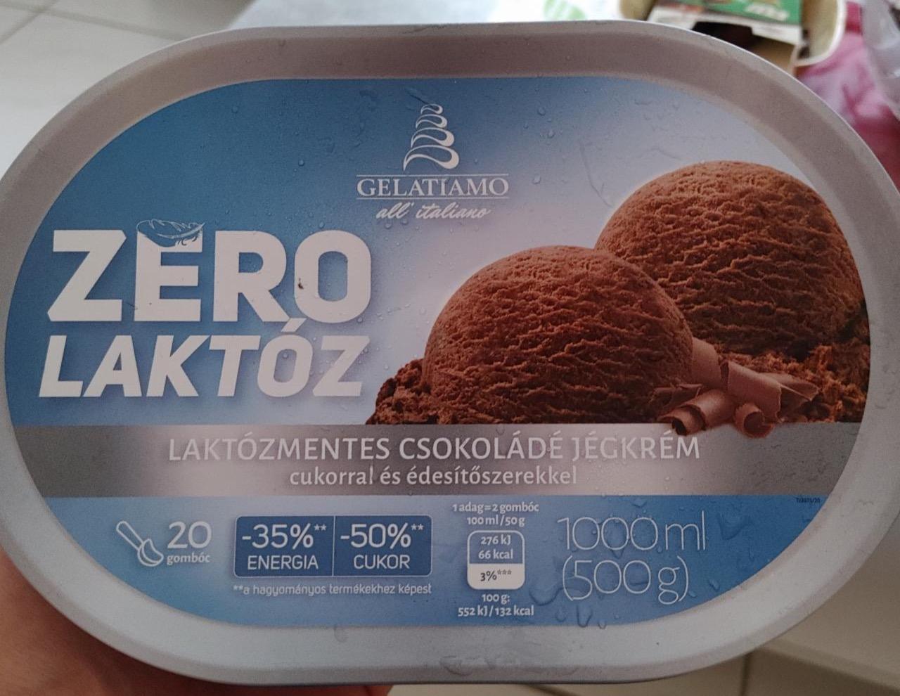 Képek - Zero laktózmentes csokoládé jégkrém Gelatiamo