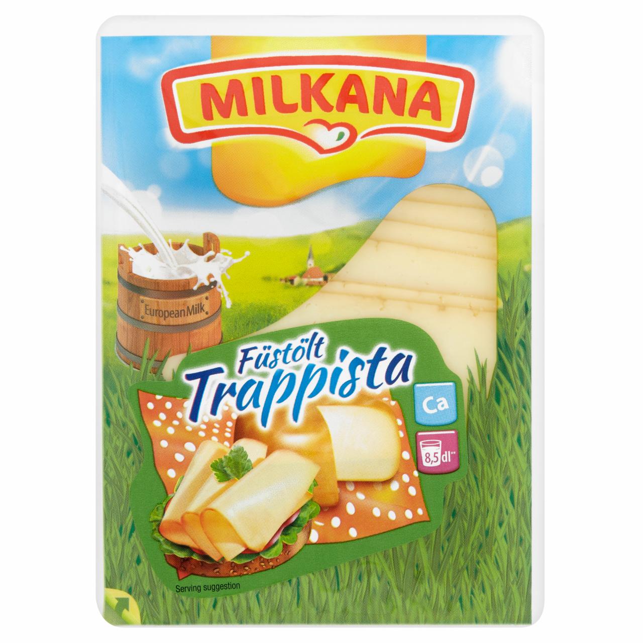 Képek - Milkana szeletelt füstölt trappista sajt 125 g