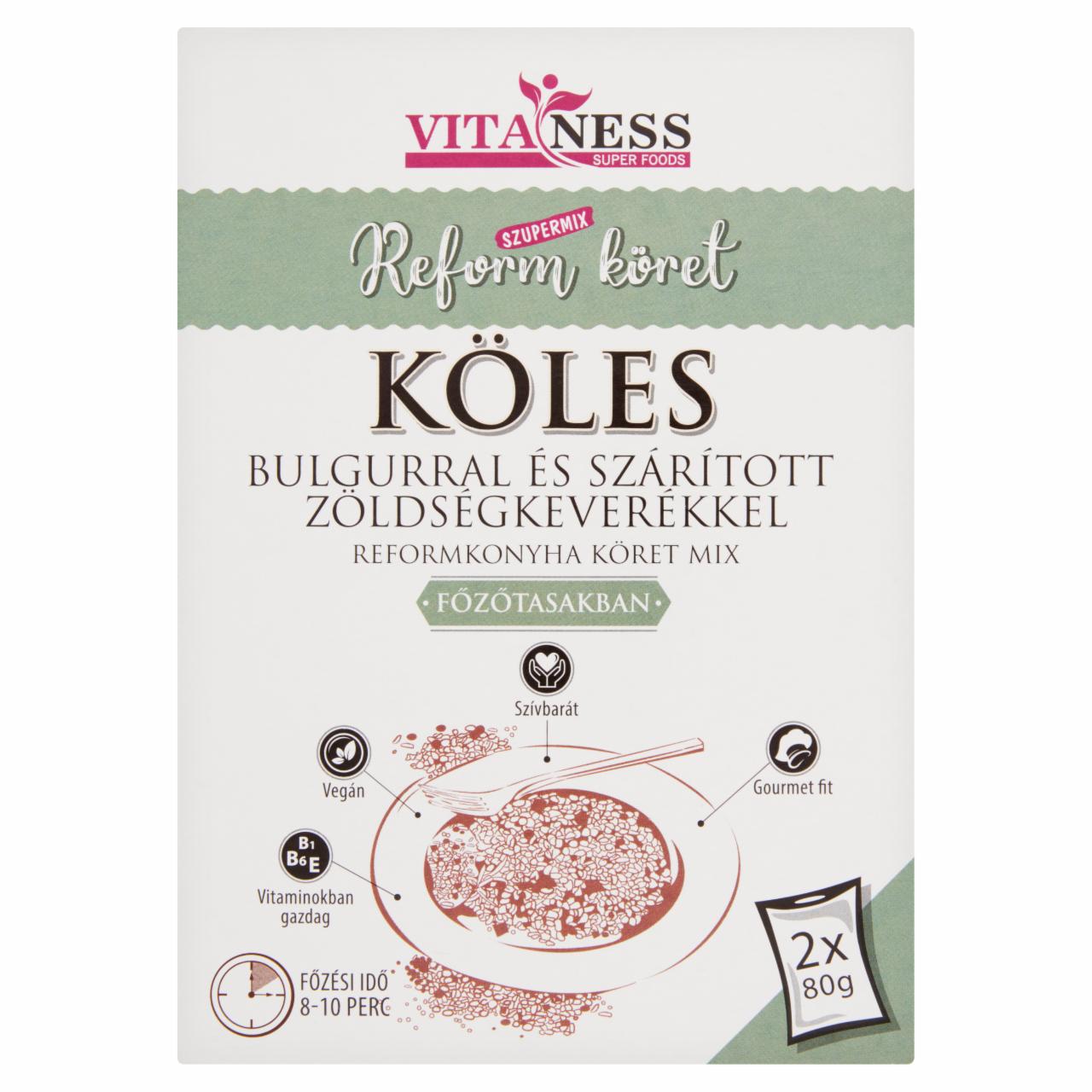 Képek - Vitaness Szupermix Reform köret köles bulgurral és szárított zöldségkeverékkel 2 db 160 g