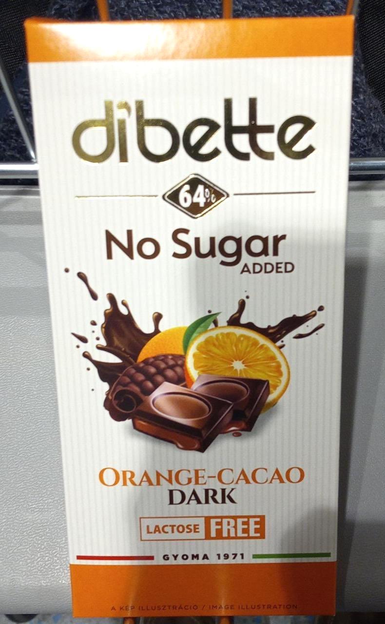 Képek - Orange-cacao dark chocolate Dibette
