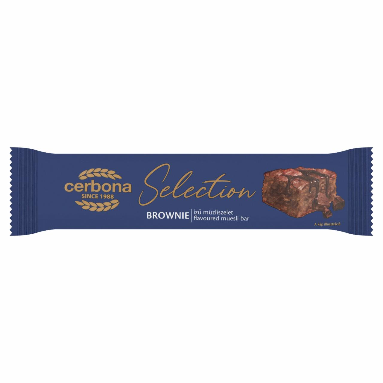 Képek - Cerbona Selection brownie ízű müzliszelet 22 g