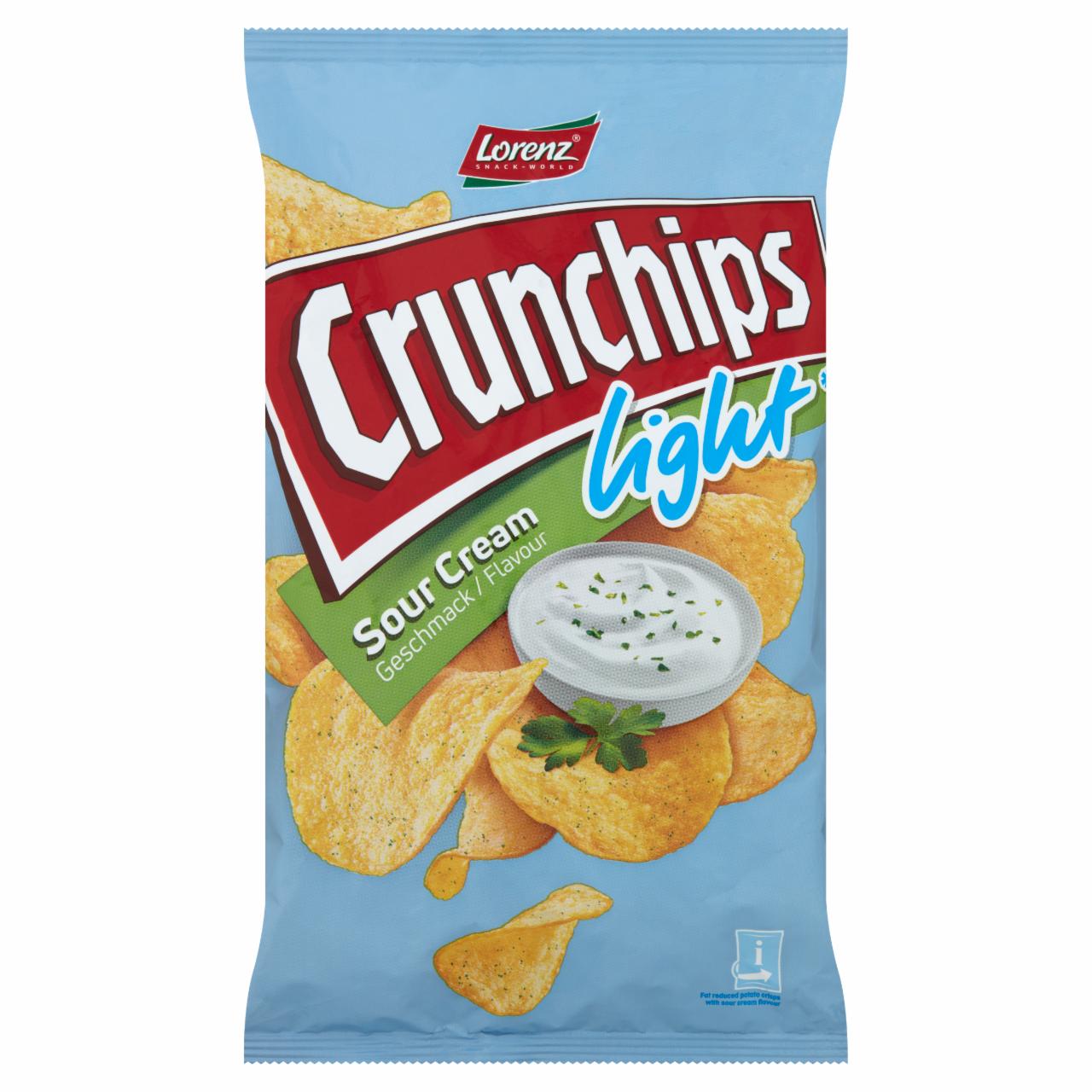 Képek - Lorenz Crunchips Light tejfölös ízű burgonyachips csökkentett zsírtartalommal 90 g