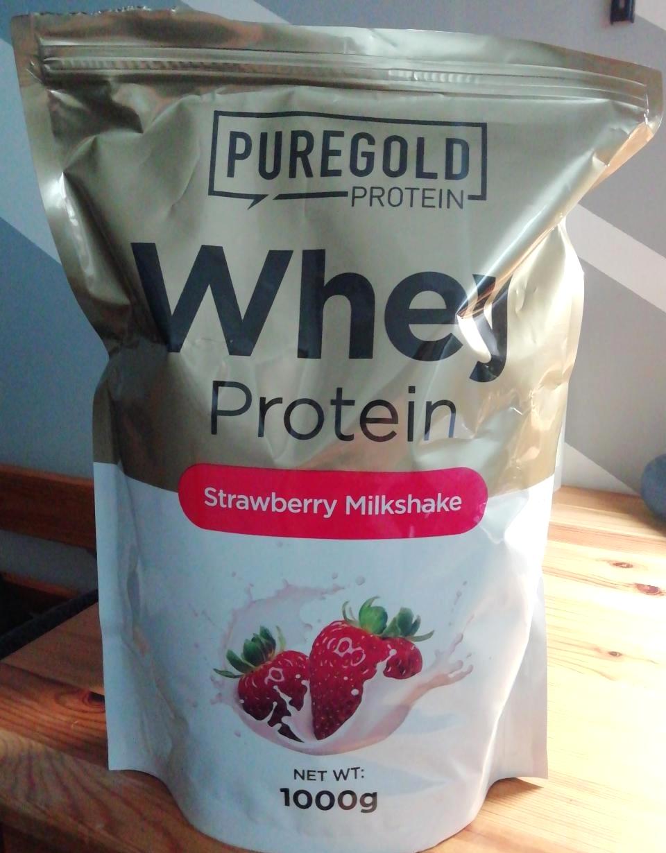 Képek - Protein Whey italpor Eper milkshake Pure Gold