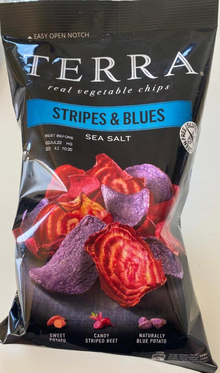 Képek - Stripes & Blues Sea Salt Real Vegetable Chips Terra