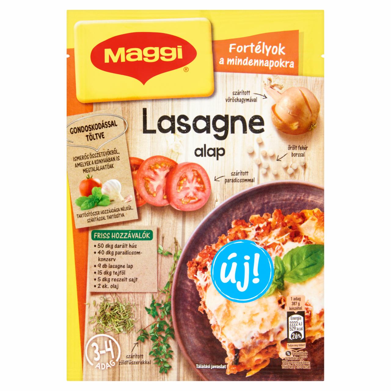 Képek - Maggi Fortélyok a mindennapokra Lasagne alap 45 g