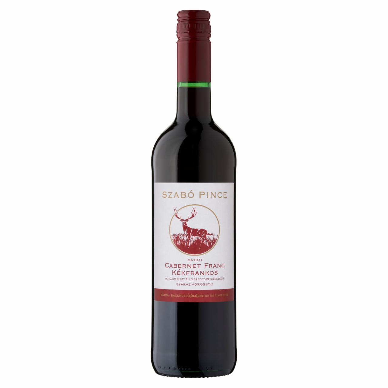Képek - Szabó Pince Mátrai Cabernet Franc Kékfrankos száraz vörösbor 12% 750 ml